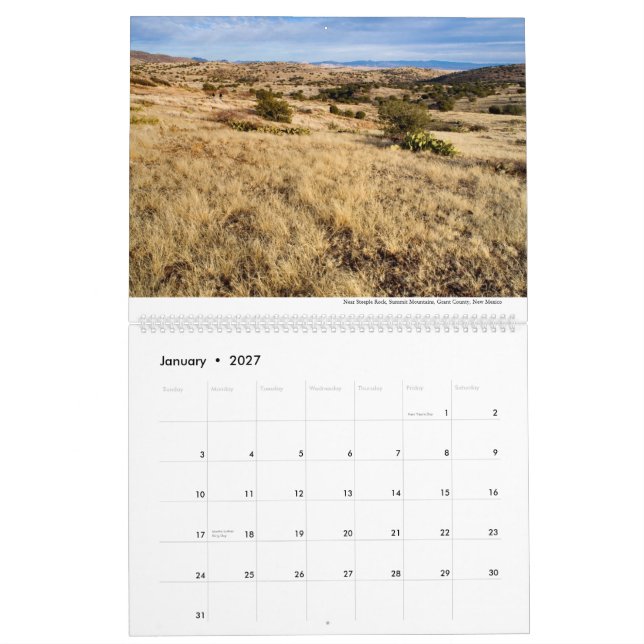 2014, calendrier du sud-ouest du Nouveau Mexique (Jan 2027)