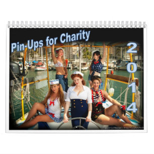2014 pin-up pour le calendrier de charité