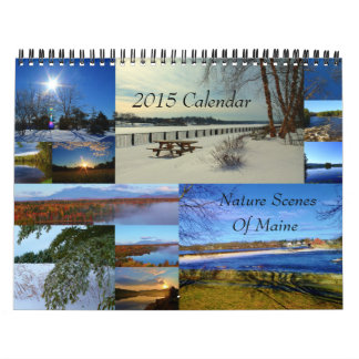 2015 calendrier - scènes de nature du Maine