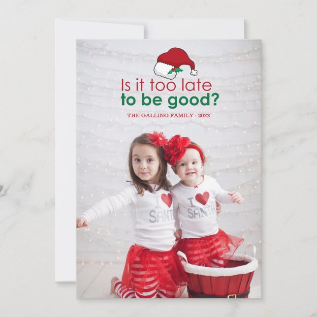 2015 Est-il trop tard pour être bon ? Photo complè (Devant)