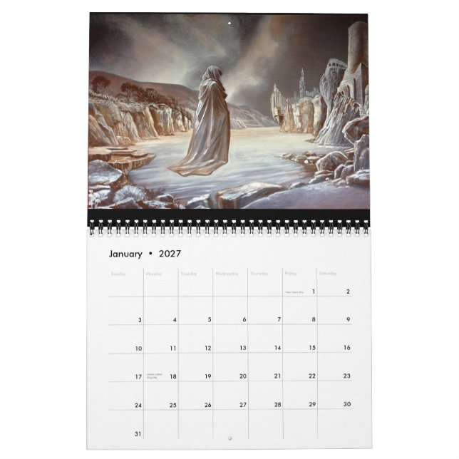 ~ 2016 de calendrier d'art Philip Rubinov Jacobson (Jan 2027)