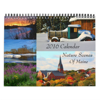 2016 scènes de nature de calendrier du Maine