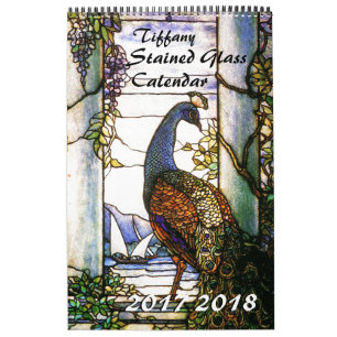 2017 2018 calendriers de nature en verre souillé