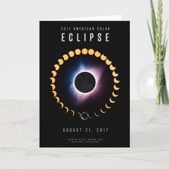 2017 éclipse solaire américaine - carte (Devant)