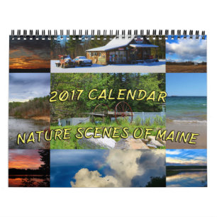 2017 scènes de nature de calendrier du Maine