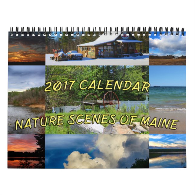 2017 scènes de nature de calendrier du Maine (Protection)