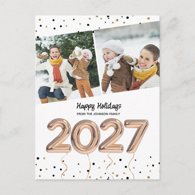 2018 ballon | cartes postales | Nouvel An (Devant)