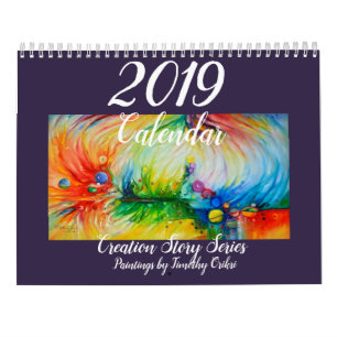 2019 calendrier "séries d'histoire de création"