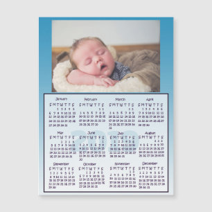 2019 mini calendriers personnalisés d'aimant de