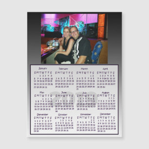 2019 mini calendriers personnalisés d'aimant de