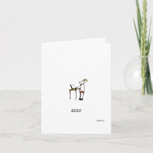 "2020", carte de voeux vierge