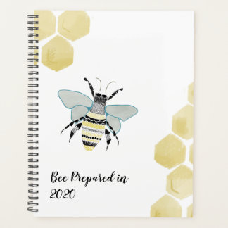 2020 Honey Bee Zen Doodle Planner Personnaliser