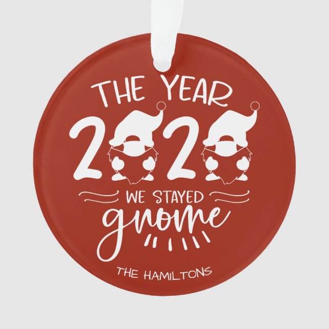 2020 l'année où nous sommes restés gnome drôle cov (devant)