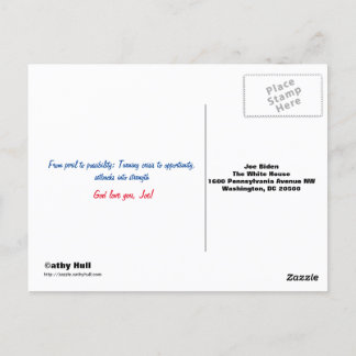 2020 Vision Merci Joe! Carte postale préadressée