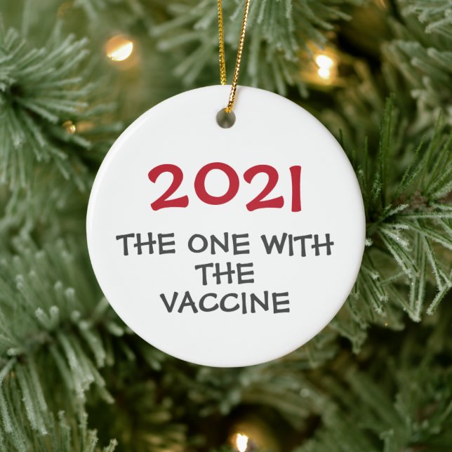 2021 celui avec le vaccin ornement de Noël (Arbre)
