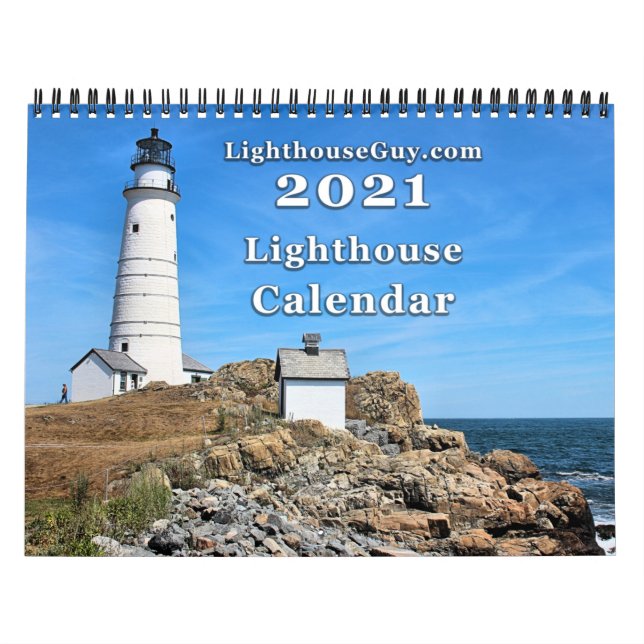 2021 LighthouseGuy.com Calendrier des phares (Protection)