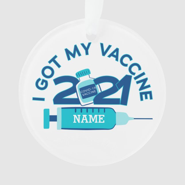 2021 Nom personnalisé Vaccin Noël (devant)