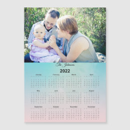 2021 Photo de famille personnalisée Calendrier mag