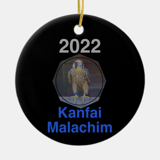 2022 Cercle en céramique ornement Kanfai Malachim (Devant)