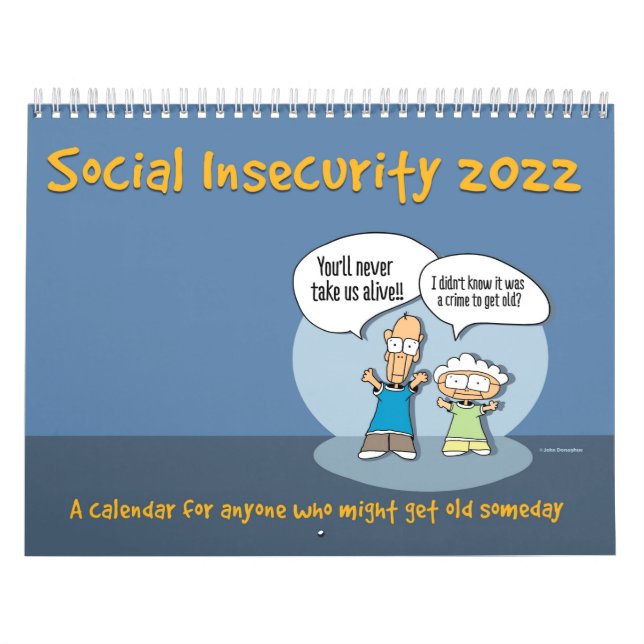 2022 Drôle Comique Calendrier "Insécurité sociale" (Protection)