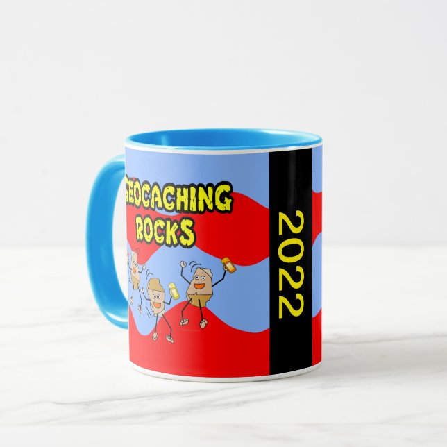 2022 Géocaching Rocks Mug (Devant gauche)