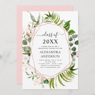 2022 Graduation Eucalyptus Green Invitation
