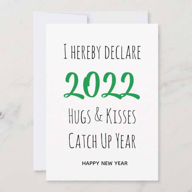 2022 HUGS ET KISSES | Nouvel An (Devant)