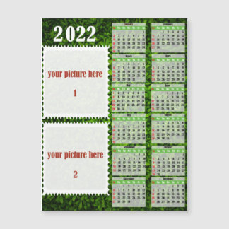 2022 Photo Calendrier personnalisé Aimant frigo