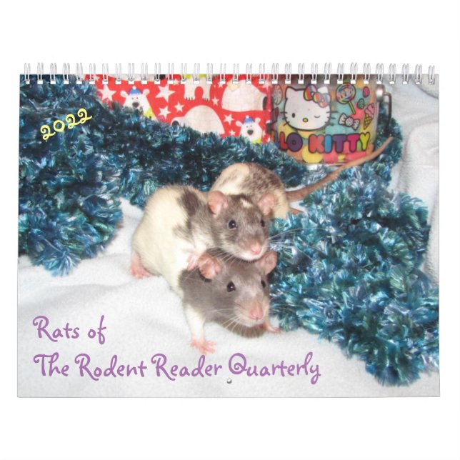 2022 Rats de The Rodent Reader Calendrier E (Protection)