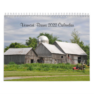 2022 Vermont Barns - Calendrier