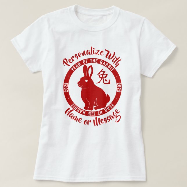 2023 Année Du T-shirt Rabbit (Design devant)