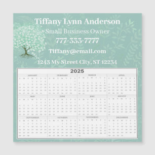 2023 Calendrier Arbre de feuilles cardiaques Flora