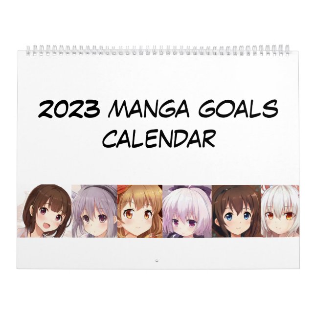 2023 manga anime filles calendrier buts (Protection)