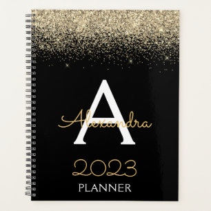 2023 Or Luxe Moderne Monogramme Pailleté Noir Or