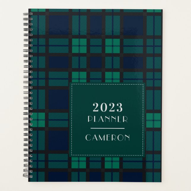 2023 Plaid Rustic Tartan Clan Blackwatch Green (Devant)