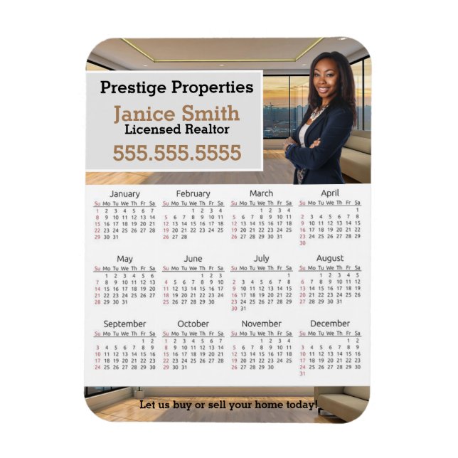 2023 Realtor Calendar Refrigerator Magnet (Vertical)