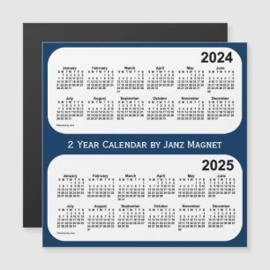 2024-2025 bleu de boîte de police calendrier de 2