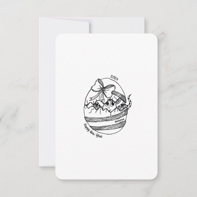 2024 Année du Dragon, Bonne Année (Devant)