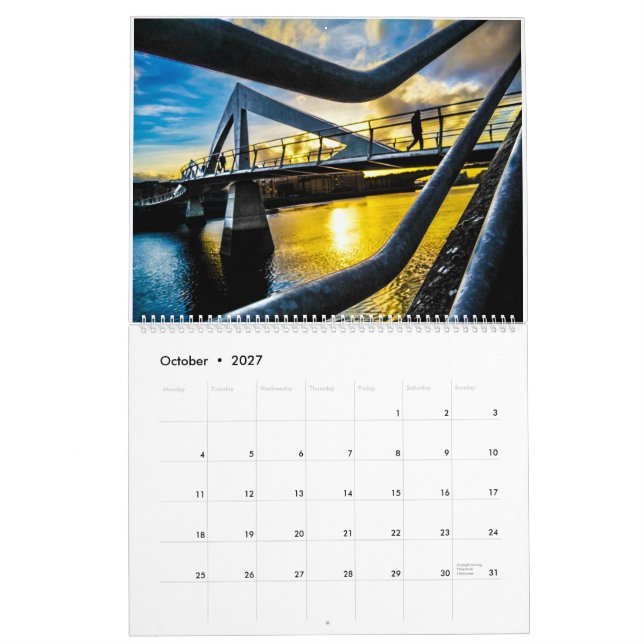 2024 Calendrier des images de `Glasgow par Paul Bo (Oct 2027)