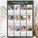 2024 Calendrier Famille 12 Photo Sage Vert Magnéti<br><div class="desc">2024 Calendrier Moderne Sage Green Family 12 Photo Collage Carte magnétique. Tous les textes sont pré-arrangés pour que vous personnalisiez facilement et rapidement avec vos propres détails. Souhaitez-vous à tous des Vacances Joyeuses et un Nouvel An Extraordinaire ! Pour de nombreux autres modèles de cartes, veuillez visiter : (Carte de...</div>