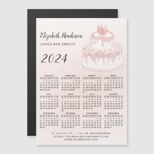 2024 Calendrier Magnet Business Boulangerie Pâtiss