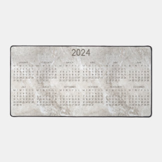 2024 Calendrier Marbre Arrière - plan Photo Design