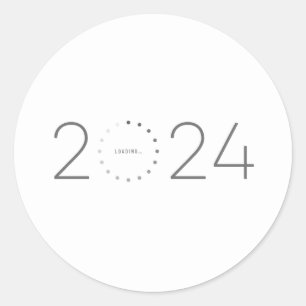 2024 Chargement Déjà Classic Round Sticker