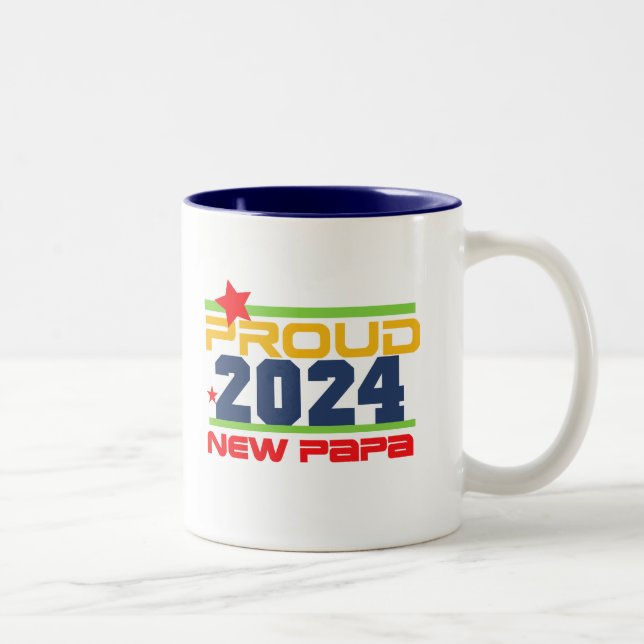 2024 Fier Nouveau Papa Mug (Droit)