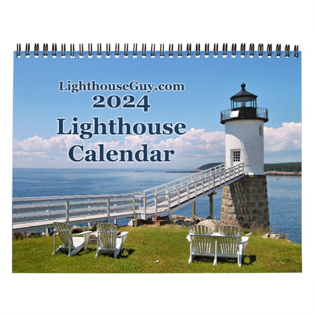2024 LighthouseGuy.com Calendrier des phares (Protection)