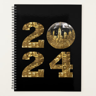 2024 Nouvel An-Gold-Ball-NYC Or-