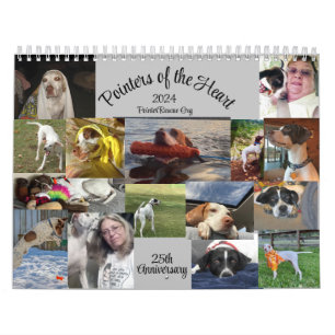 2024 Pointeurs du calendrier cardiaque 25 ans