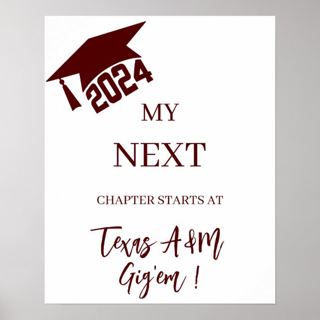 2024 Poster d'inscription Texas A&M (Devant)