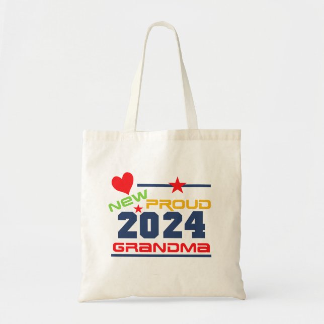 2024 Proud New GrandmaTote sac (Devant)