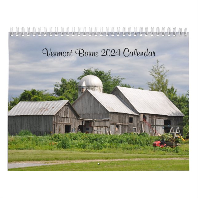 2024 Vermont Barns - Calendrier (Protection)